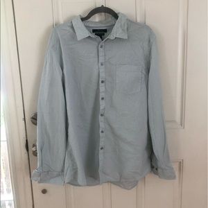 Blue and White Casual Marc Anthony Extra Slim Fit Cotton Size XL Button down